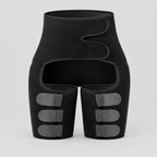 Hip & Thigh Support Band with Adjustable Compression in Black