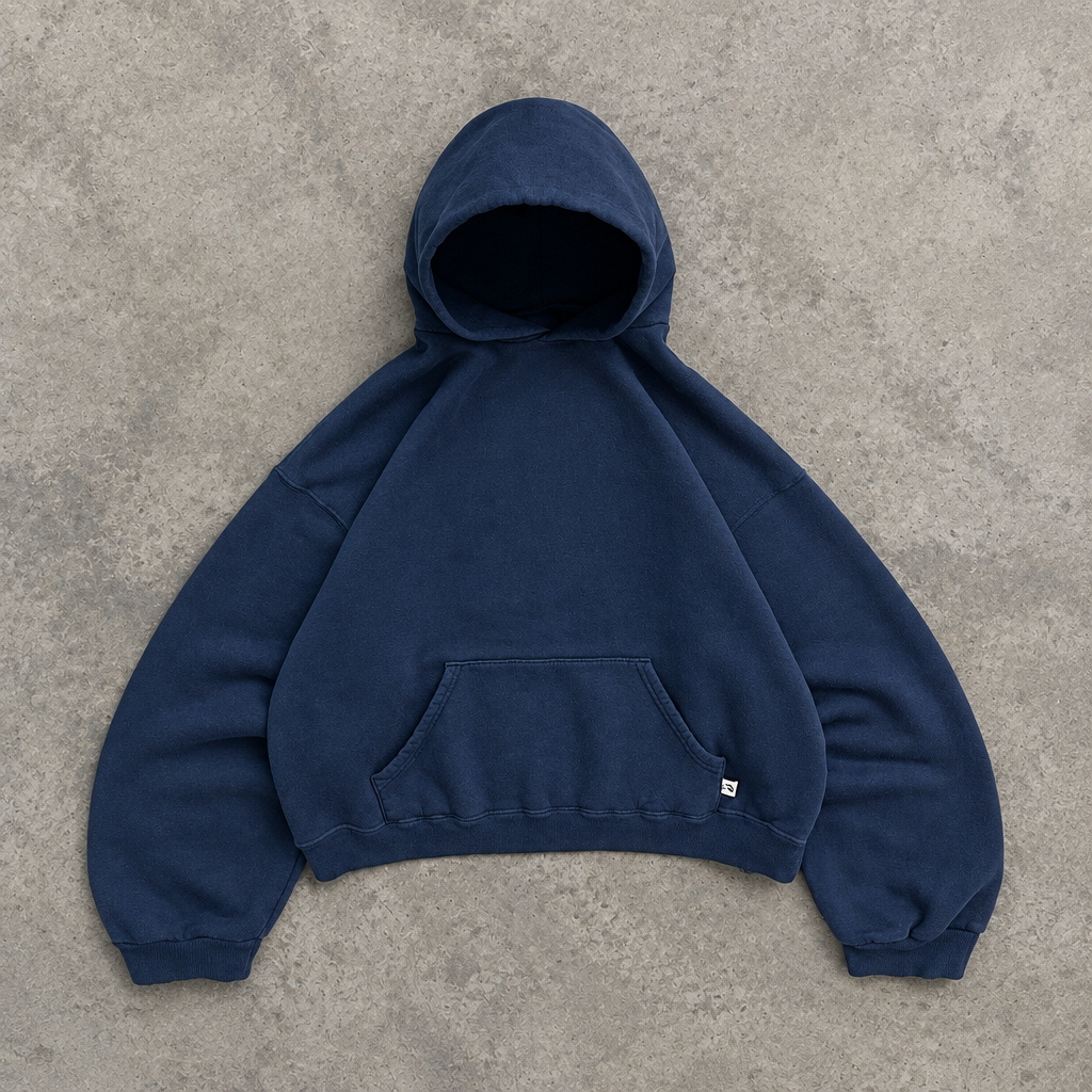 Ashford men's relaxed fit hoodie in Faded Navy