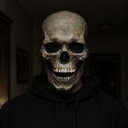 Full Head Skull Mask with Movable Jaw