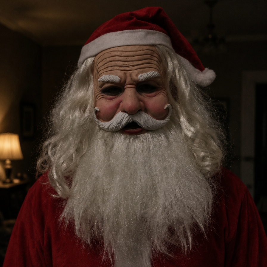 Realistic Full Face Latex Mask for Halloween & Cosplay in Santa Claus – Old Man