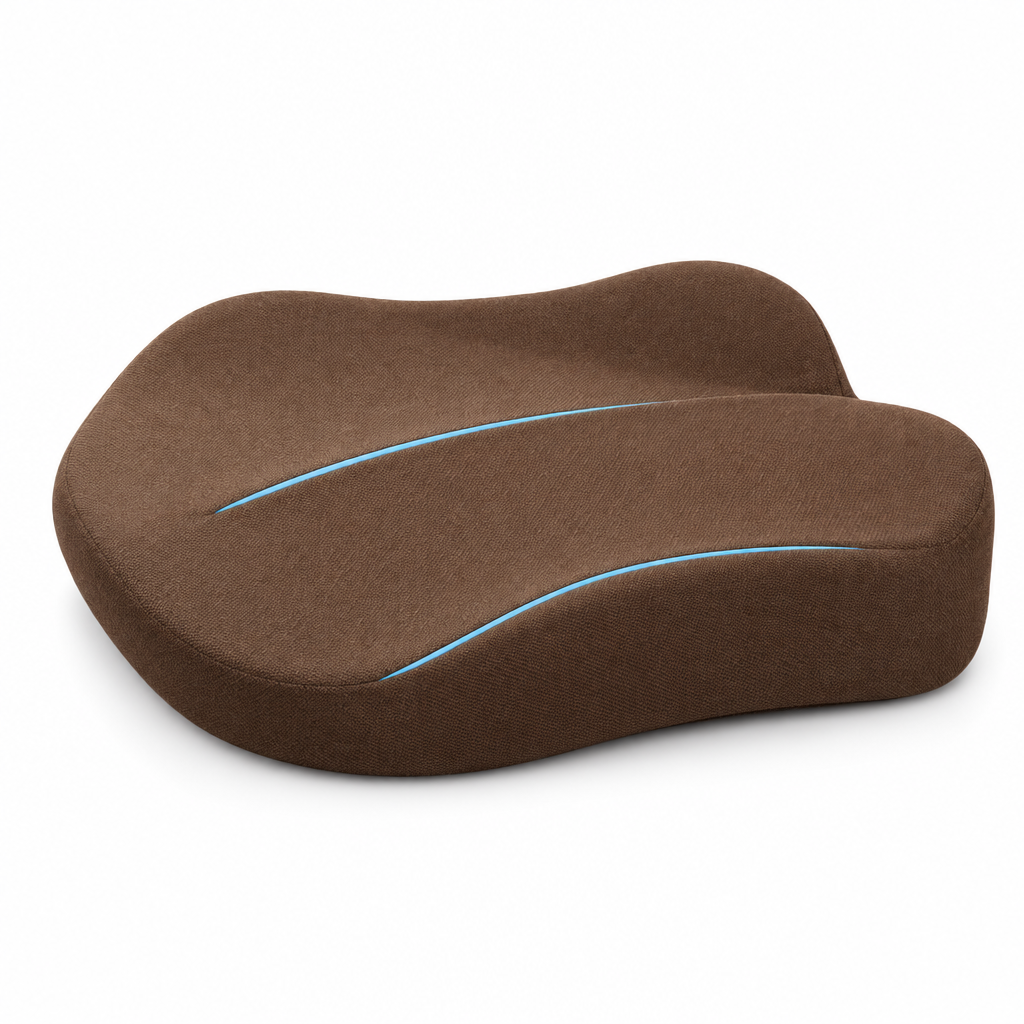 Elevated Car Seat Cushion in Brown