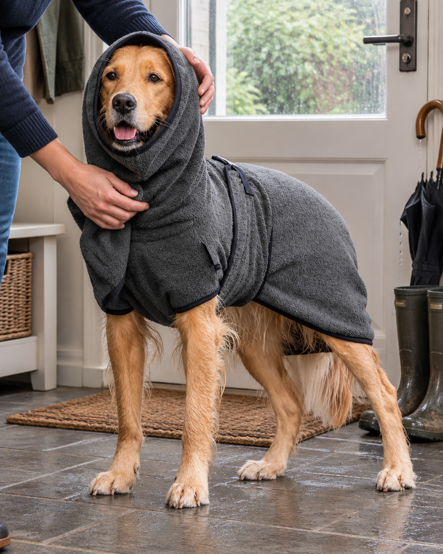 Quick-Dry Pet Bathrobe