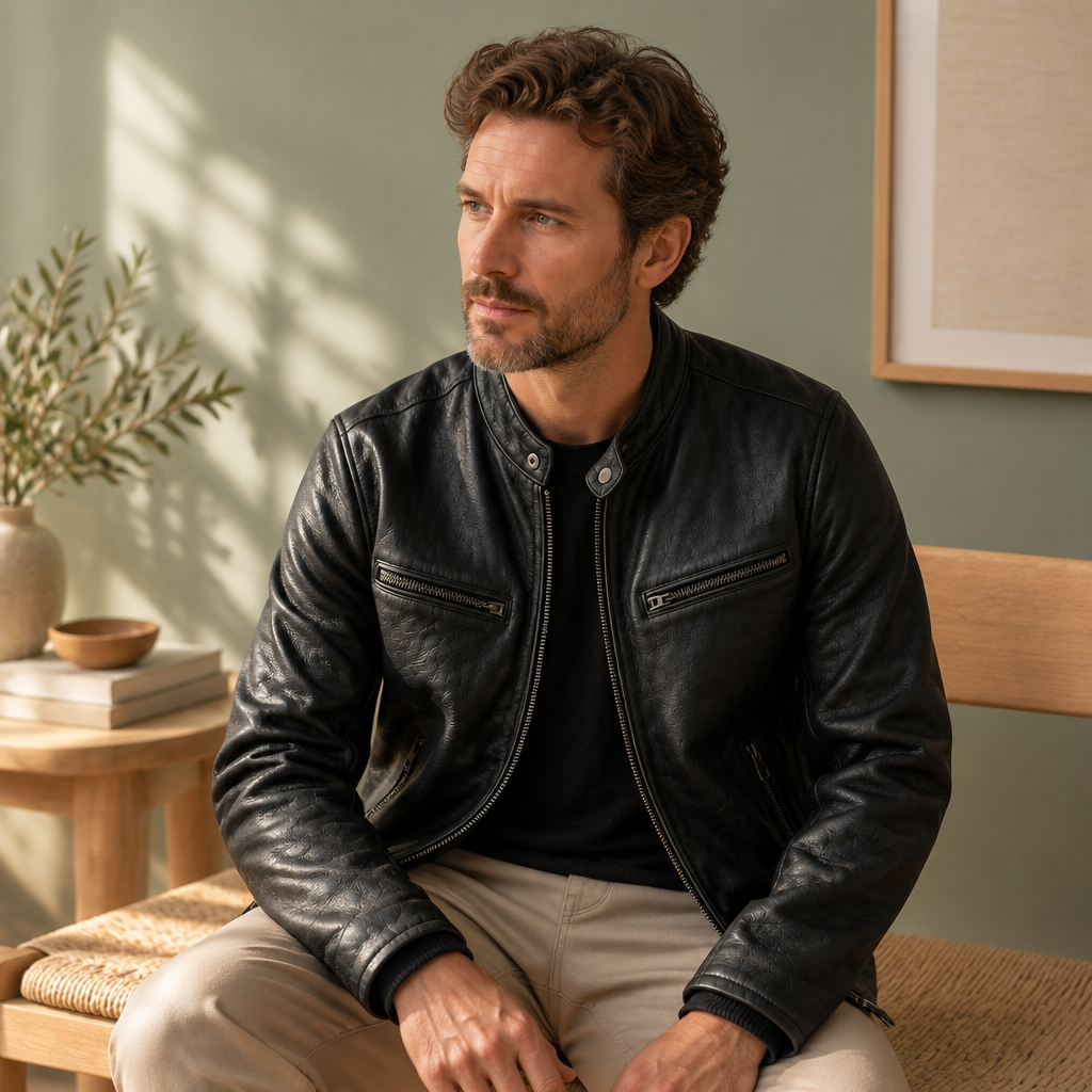 Renegade Men's Faux Leather Jacket, view 6