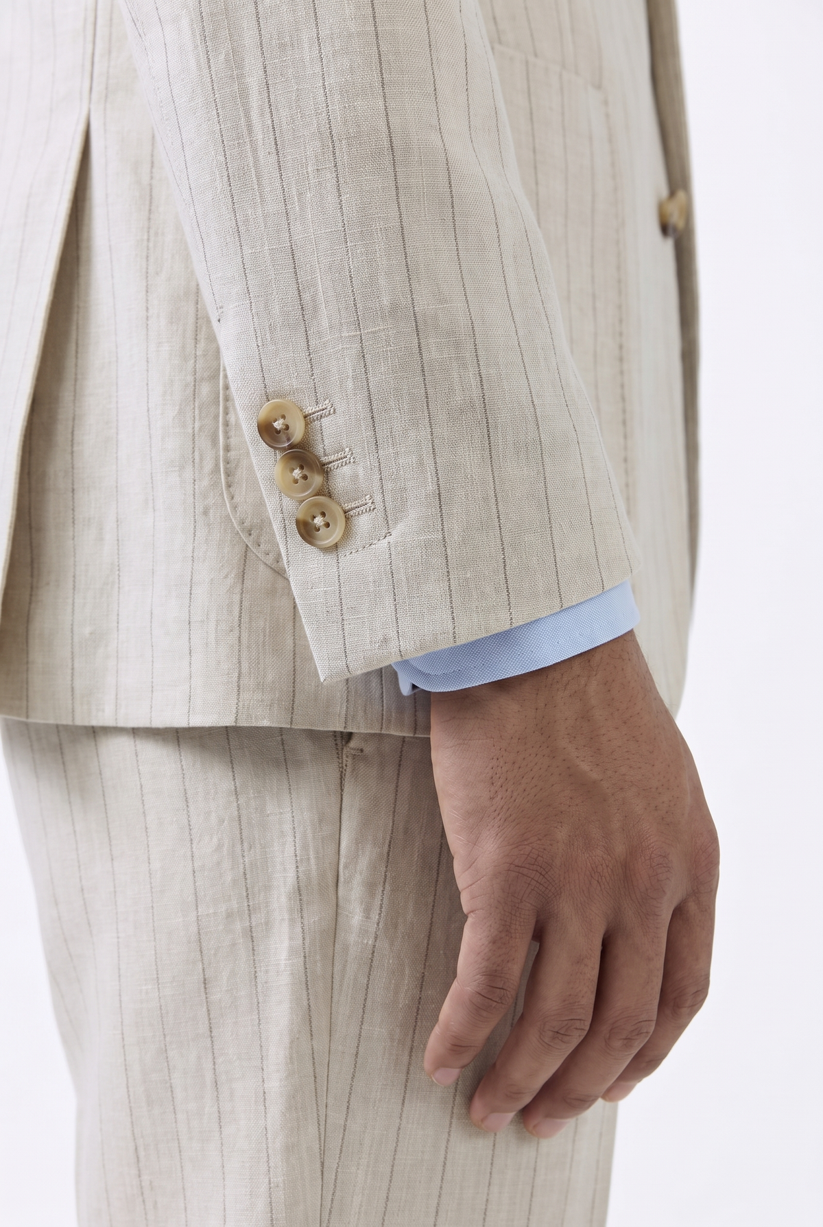 Positano men's linen blazer, view 8