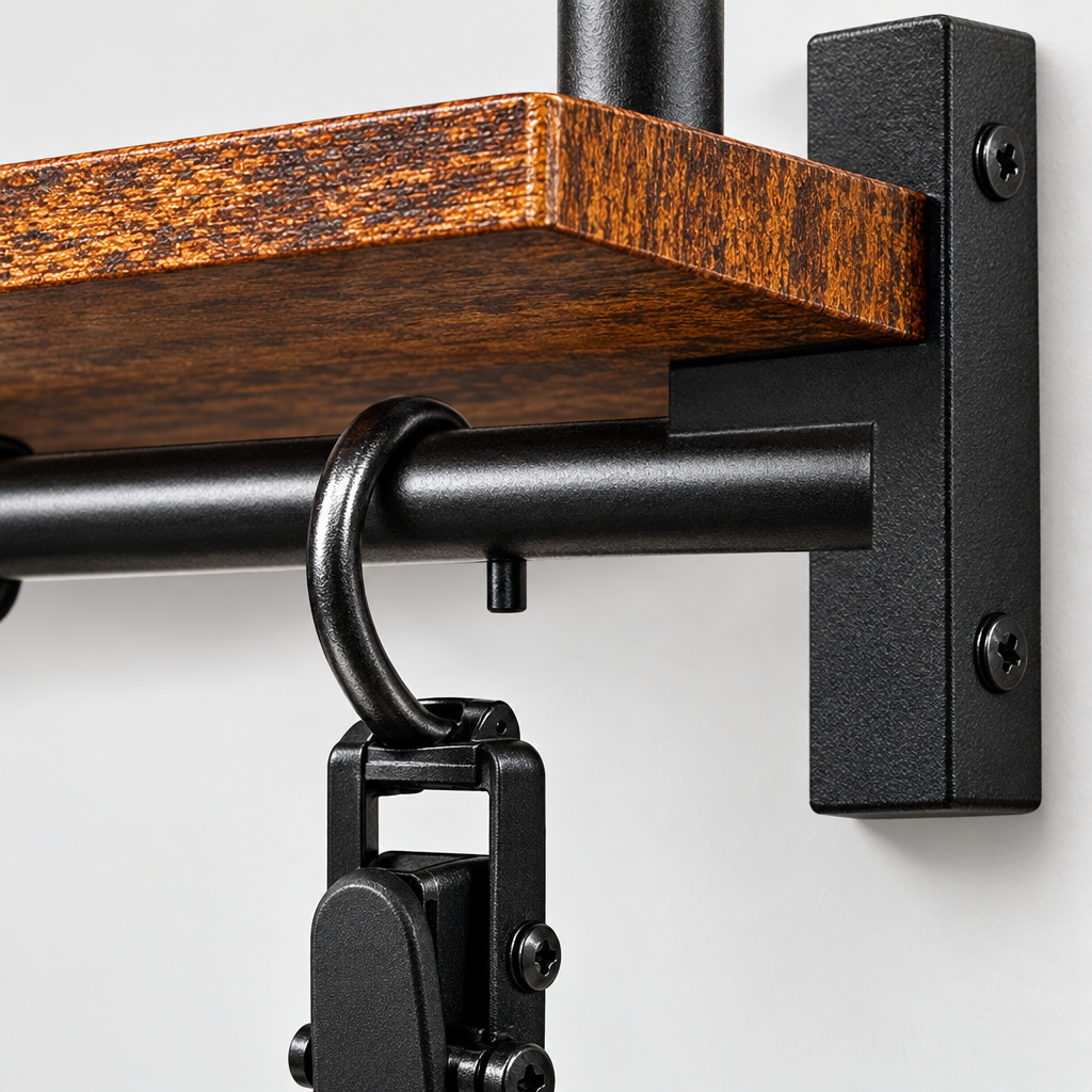 Wall-Mounted Gear Rack for Helmets & Sports Equipment, view 3