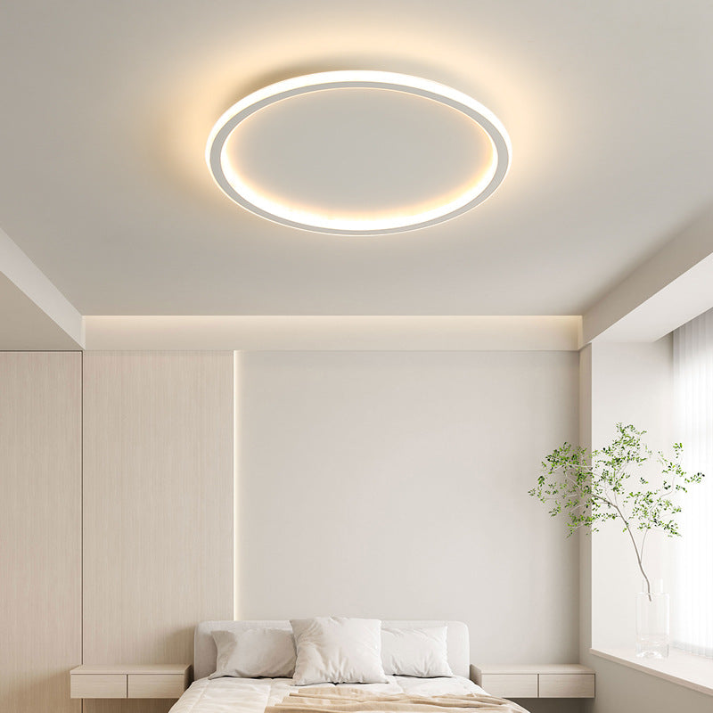 Halo Round LED Flush Mount Ceiling Light with soft diffusion