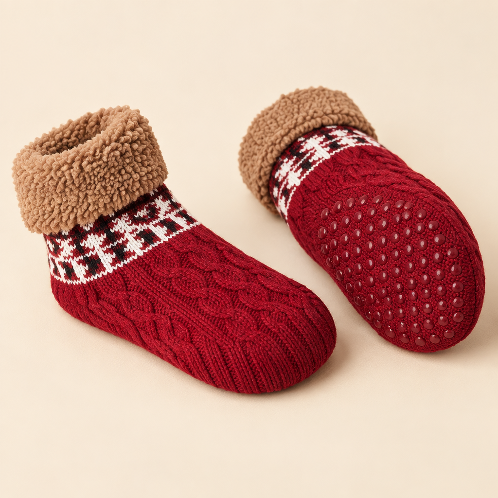 Knitted Slipper Socks, view 2