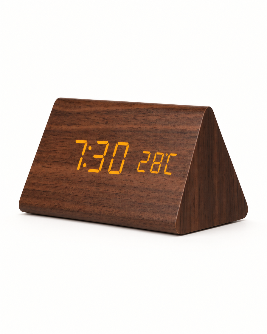 Smart Alarm Clock with Voice Control & Temperature Display, view 7