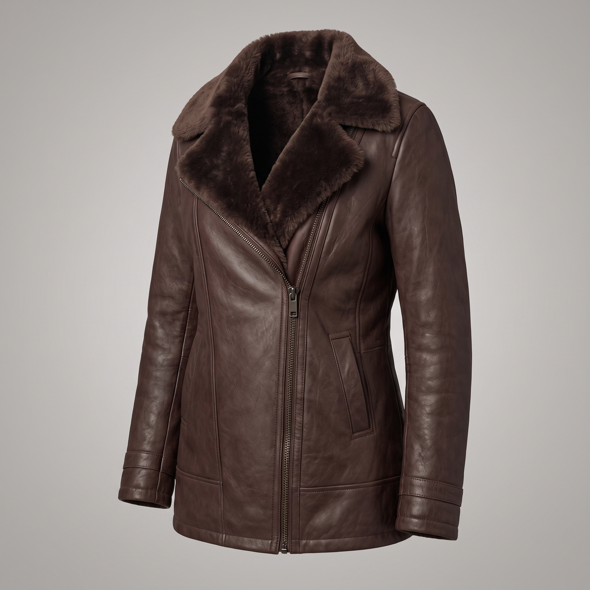 Aspen women's faux leather jacket, view 3