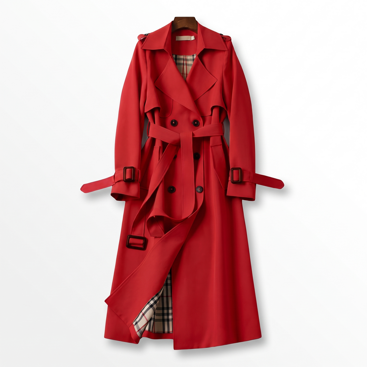 Kensington women's trench coat in Red