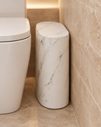 Compact Oval Bin with Lid, view 2