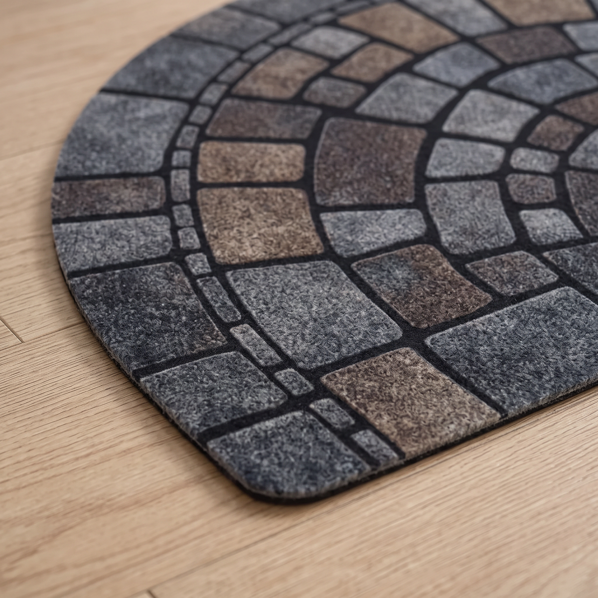 Semi-Round Door Mat with Non-Slip Backing, view 2