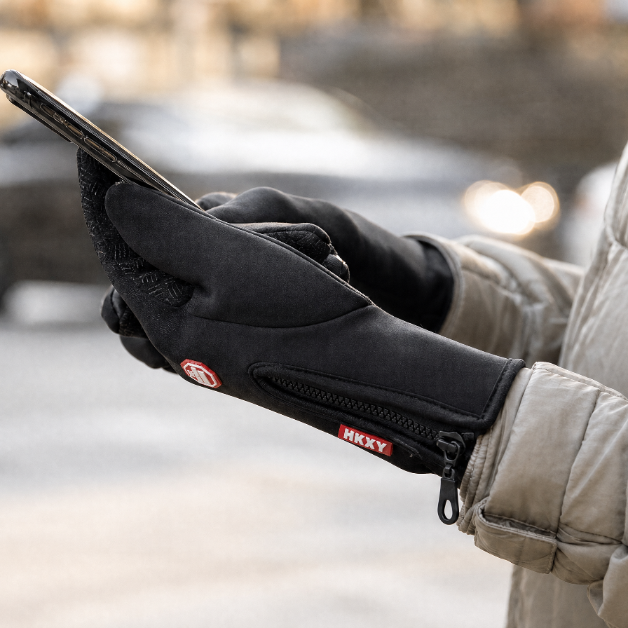 Brecon men's water-resistant winter gloves