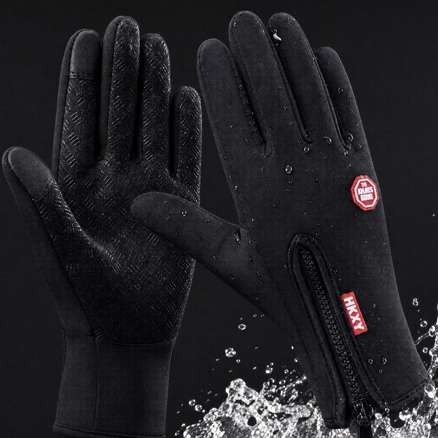Brecon men's water-resistant winter gloves, view 2