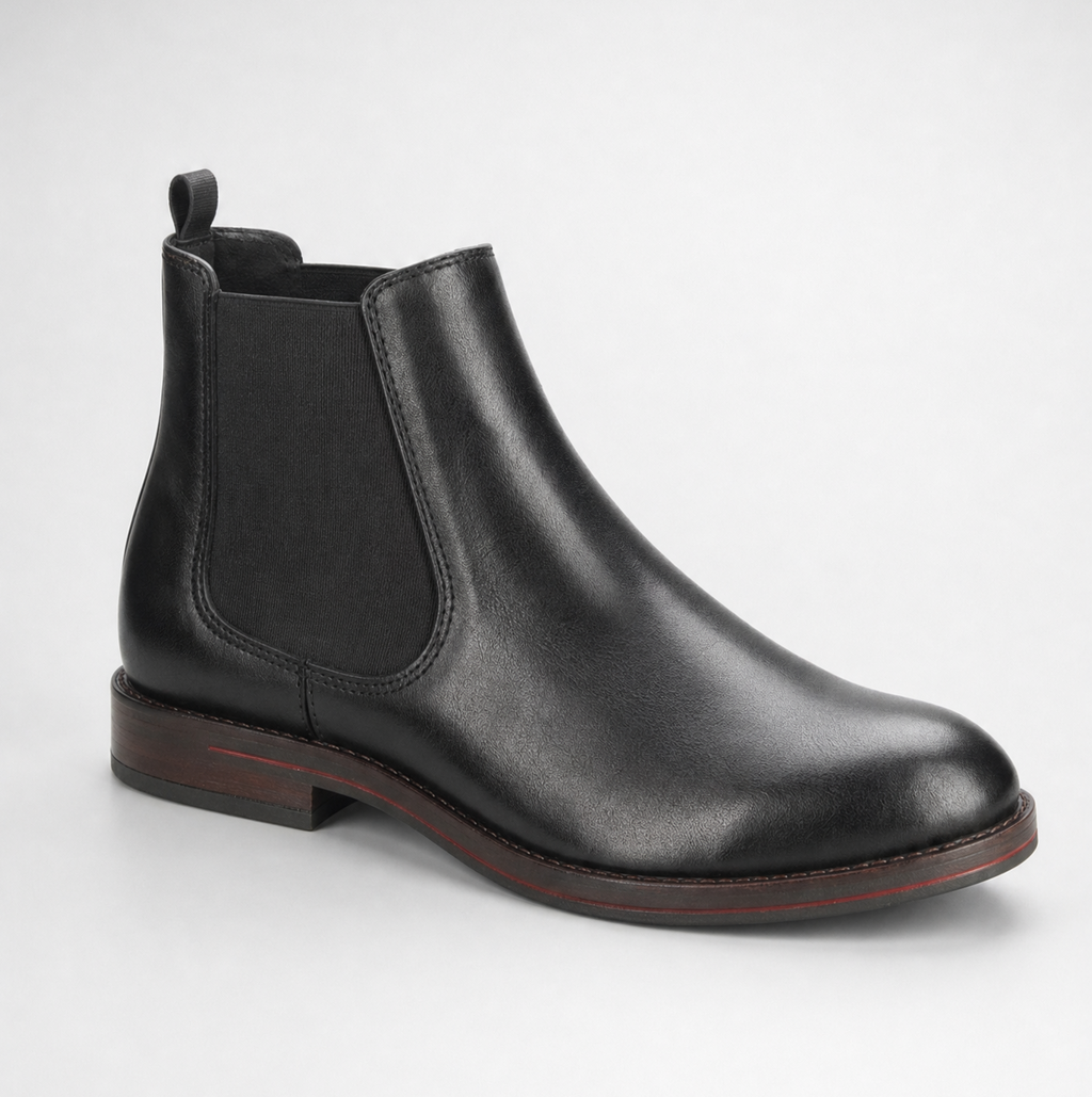 Kingsley men's faux leather Chelsea boots, view 9