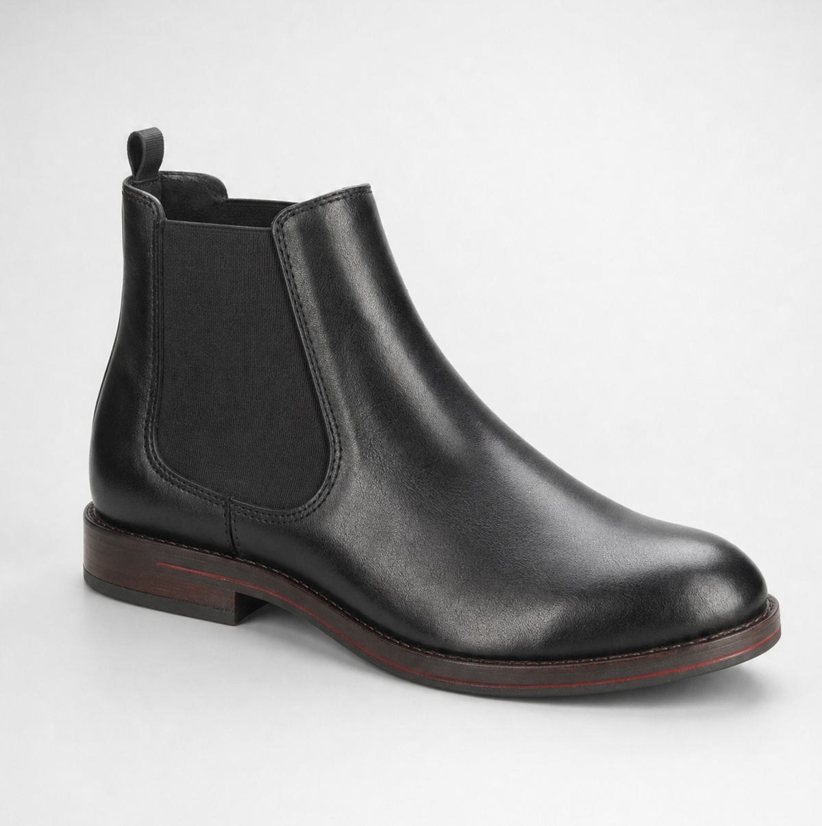 Kingsley men's faux leather Chelsea boots, view 9