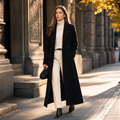 Langham women's longline tailored maxi coat