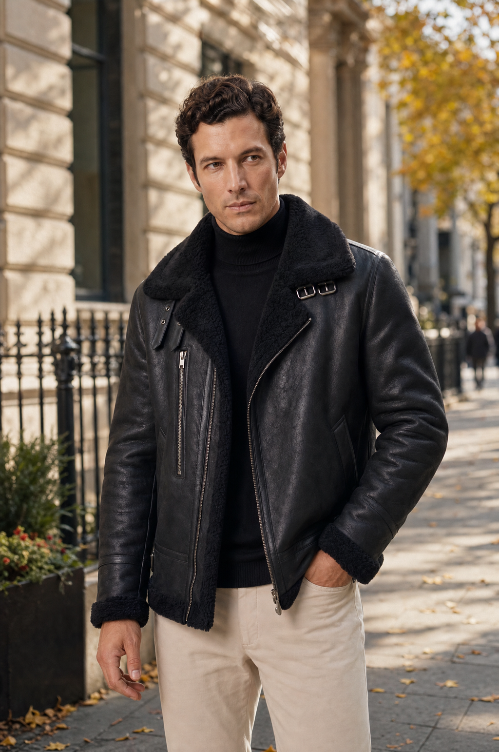 Hartley men's faux leather jacket