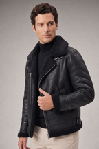 Hartley men's faux leather jacket, view 3