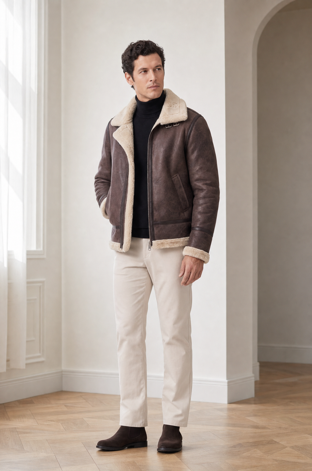 Hartley men's faux leather jacket, view 8