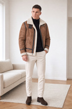 Hartley men's faux leather jacket, view 11