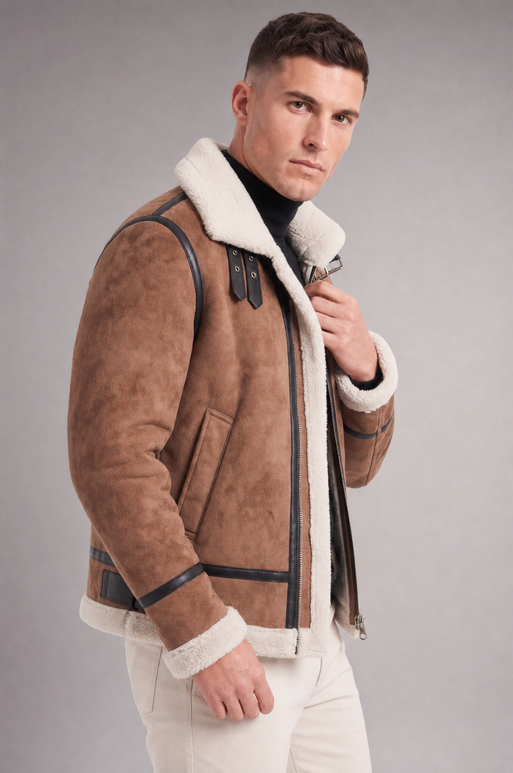 Hartley men's faux leather jacket, view 12