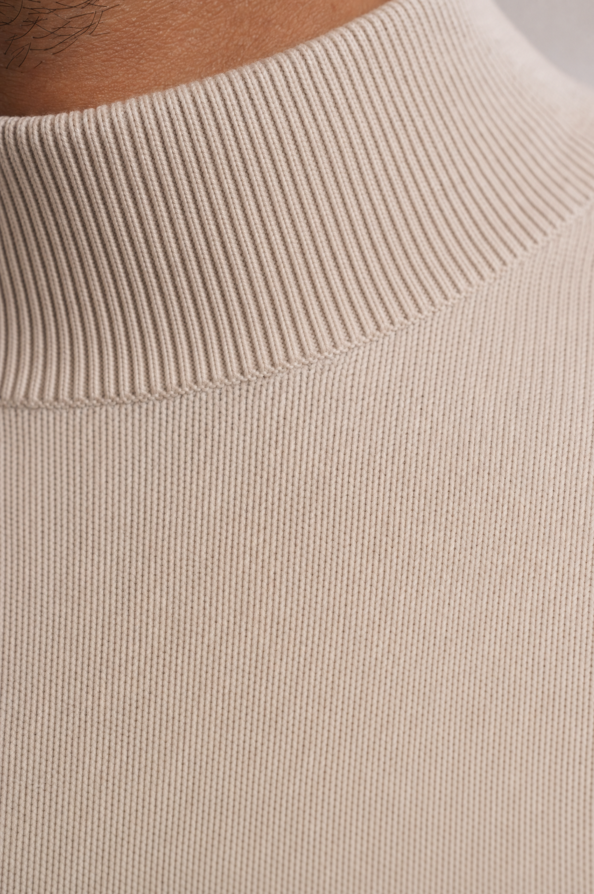Hendrix men's cotton mock neck jumper, view 2