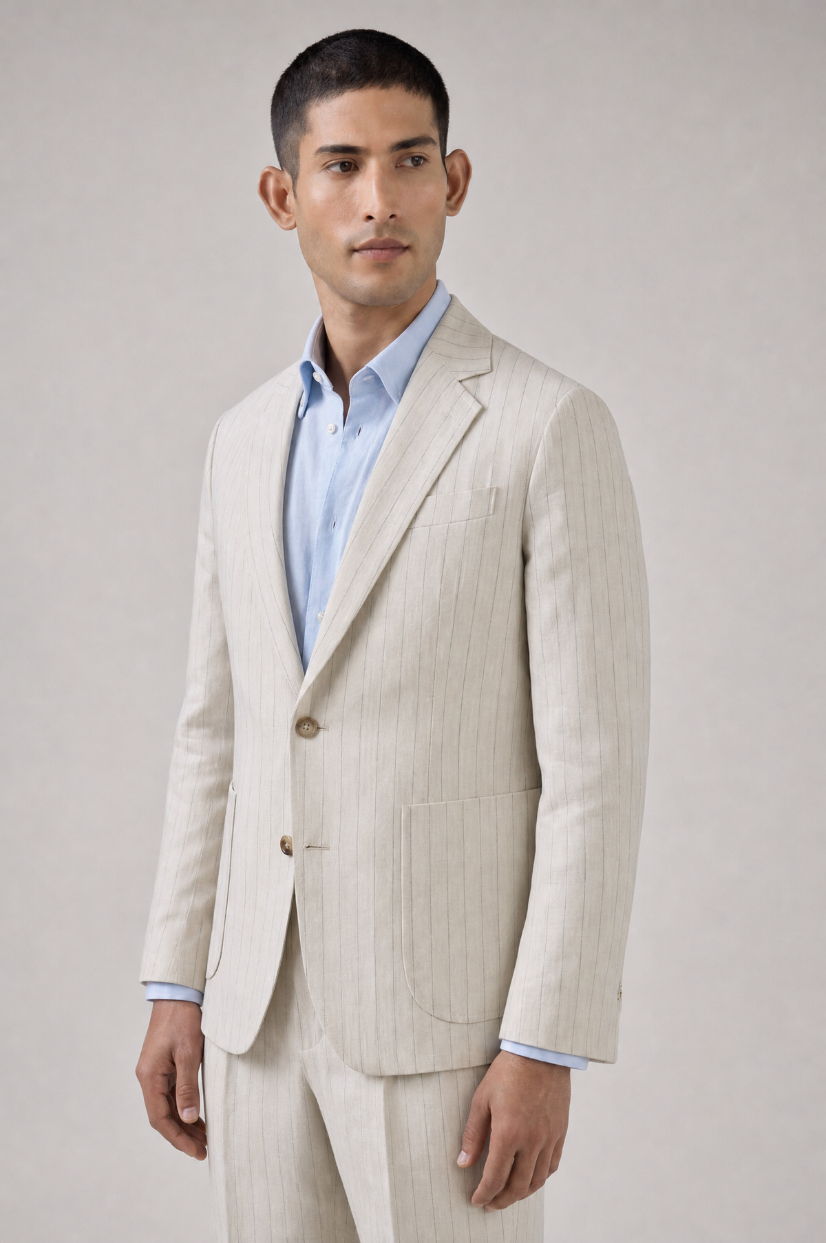 Positano men's linen blazer, view 7