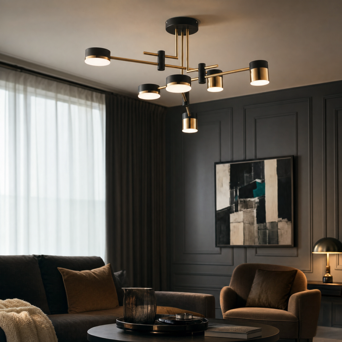 Solstice Sculptural Ceiling Chandelier