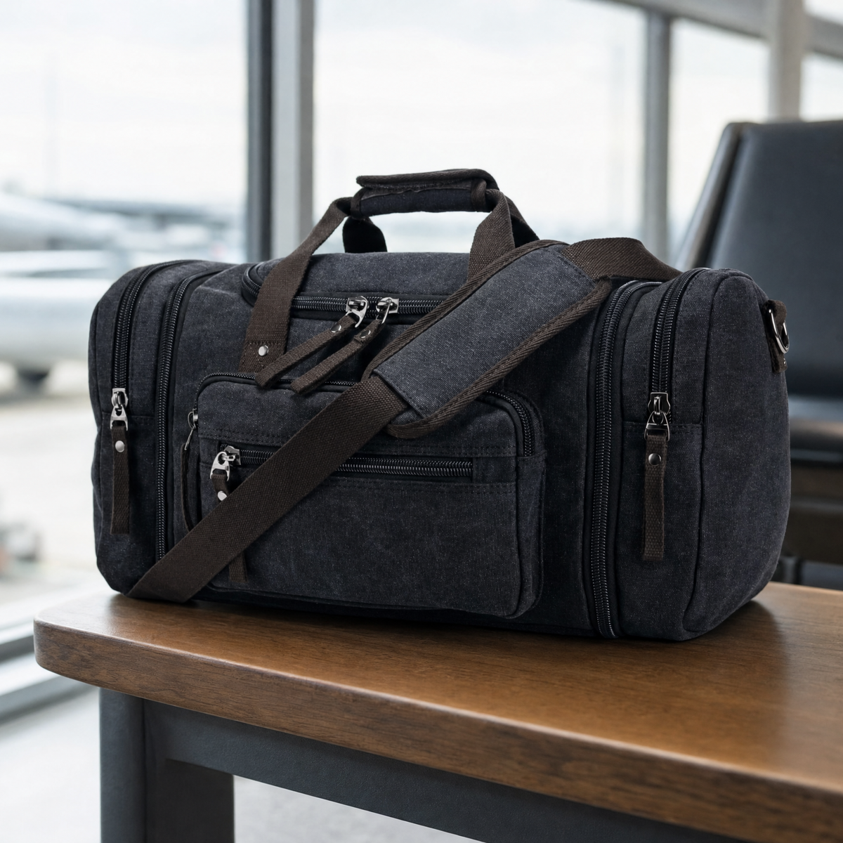 Voyager Expandable Canvas Duffle Bag