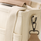 Wren Canvas Tote Bag with Multiple Pockets, view 2