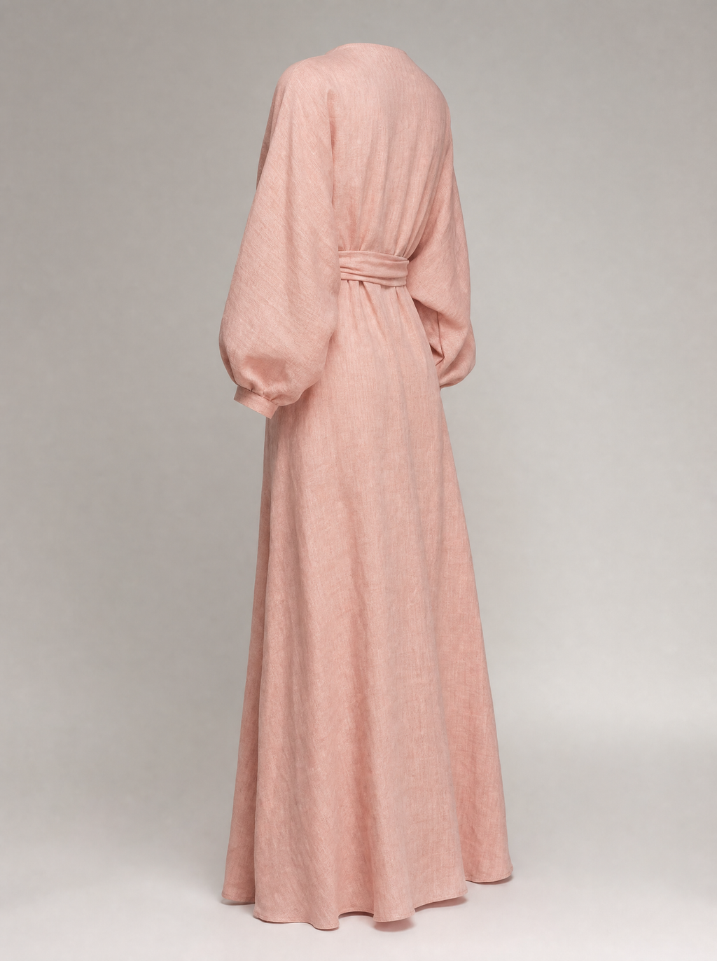 Adalina women's linen blend maxi dress, view 4