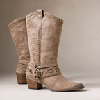 Dakota women's faux leather cowboy boots, view 4