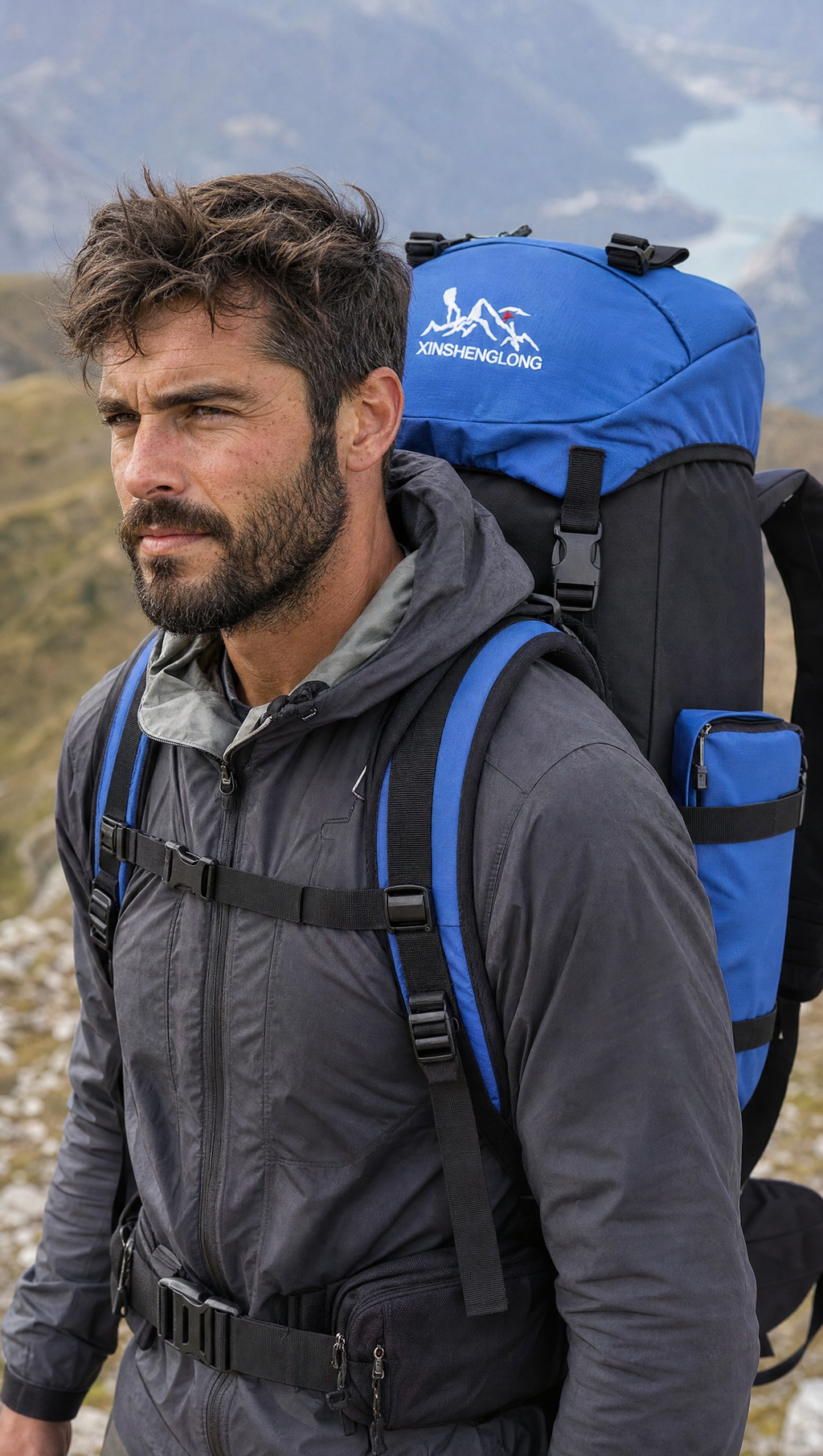 Explorer 90L Water-Resistant Hiking Backpack, view 3