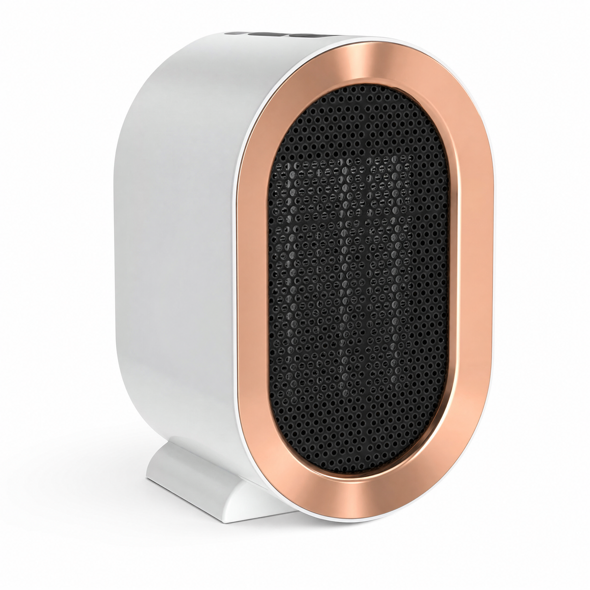 Ember Glow Compact Electric Heater in White