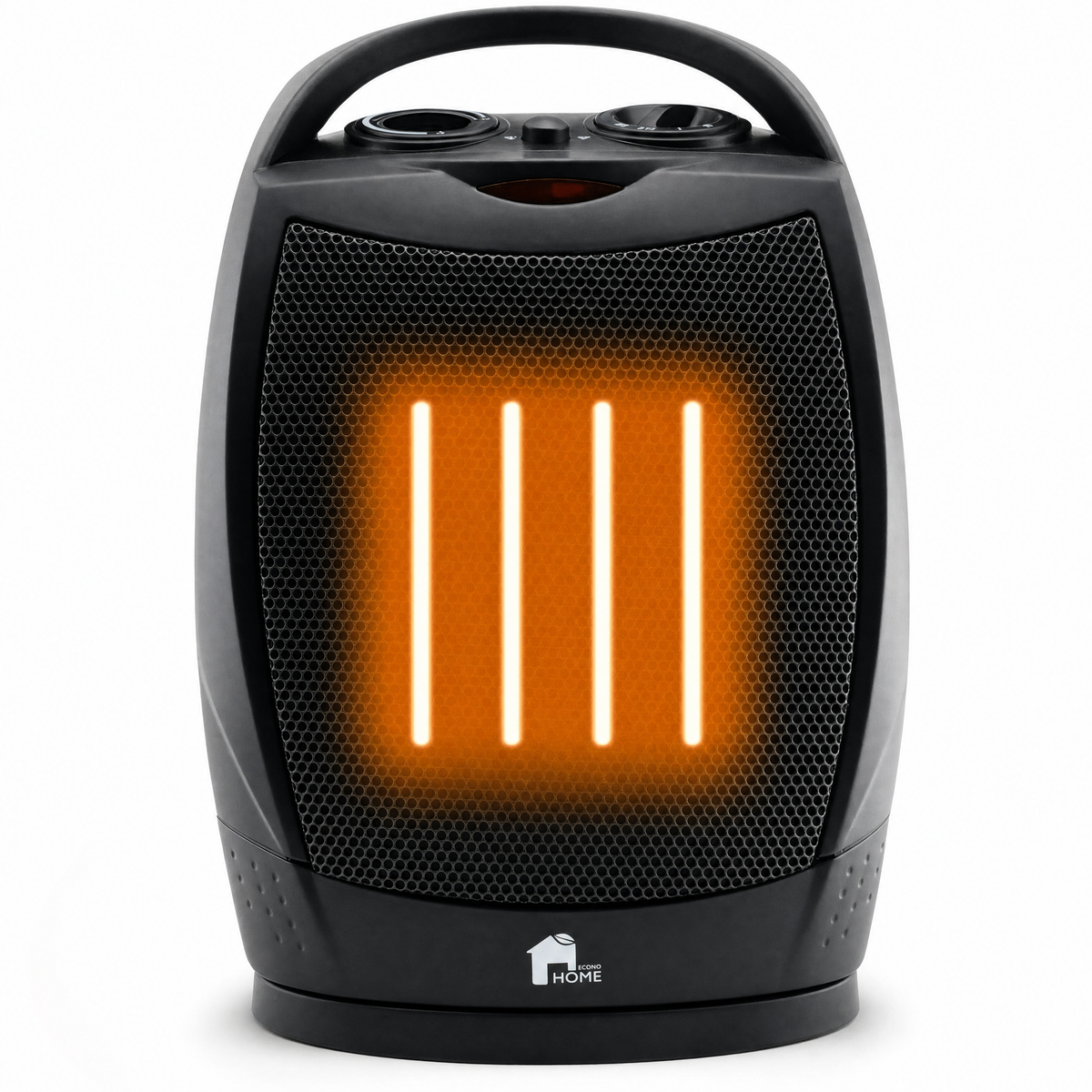 Solace Compact Electric Heater with Quiet Oscillating Fan & Thermostat, view 5