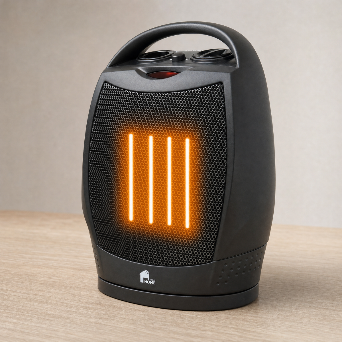 Solace Compact Electric Heater with Quiet Oscillating Fan & Thermostat, view 4