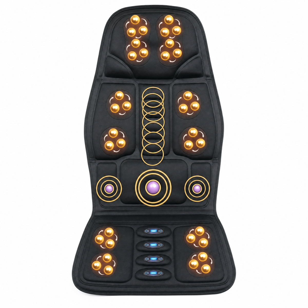 Zenflow Shiatsu Massage Chair Cushion with Heat, view 5