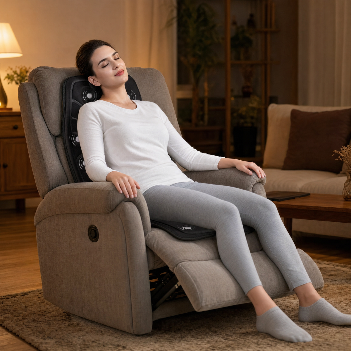 Zenflow Shiatsu Massage Chair Cushion with Heat