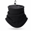 Frostshield Fleece Balaclava Face Mask with Adjustable Fit in Black