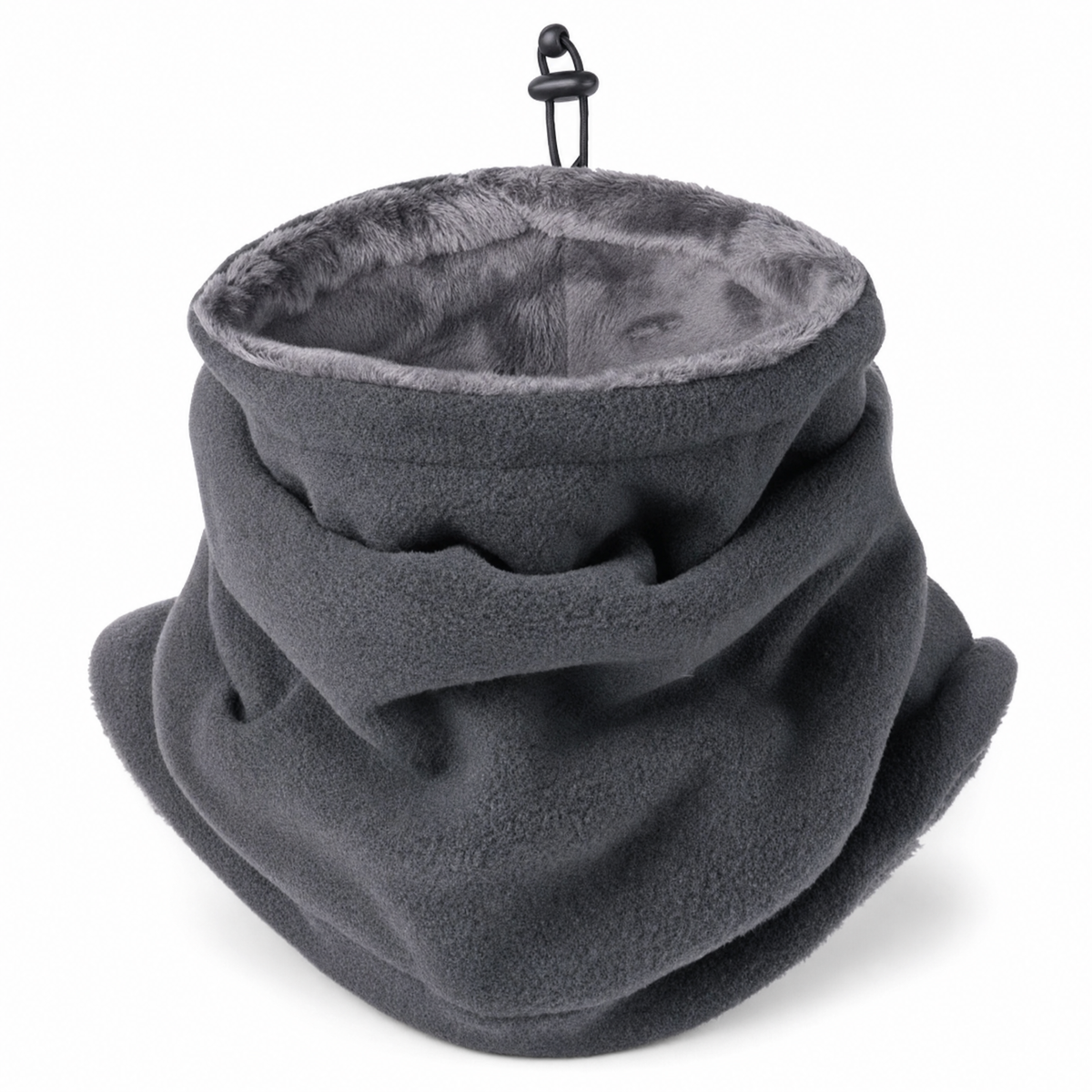 Frostshield Fleece Balaclava Face Mask with Adjustable Fit in Grey
