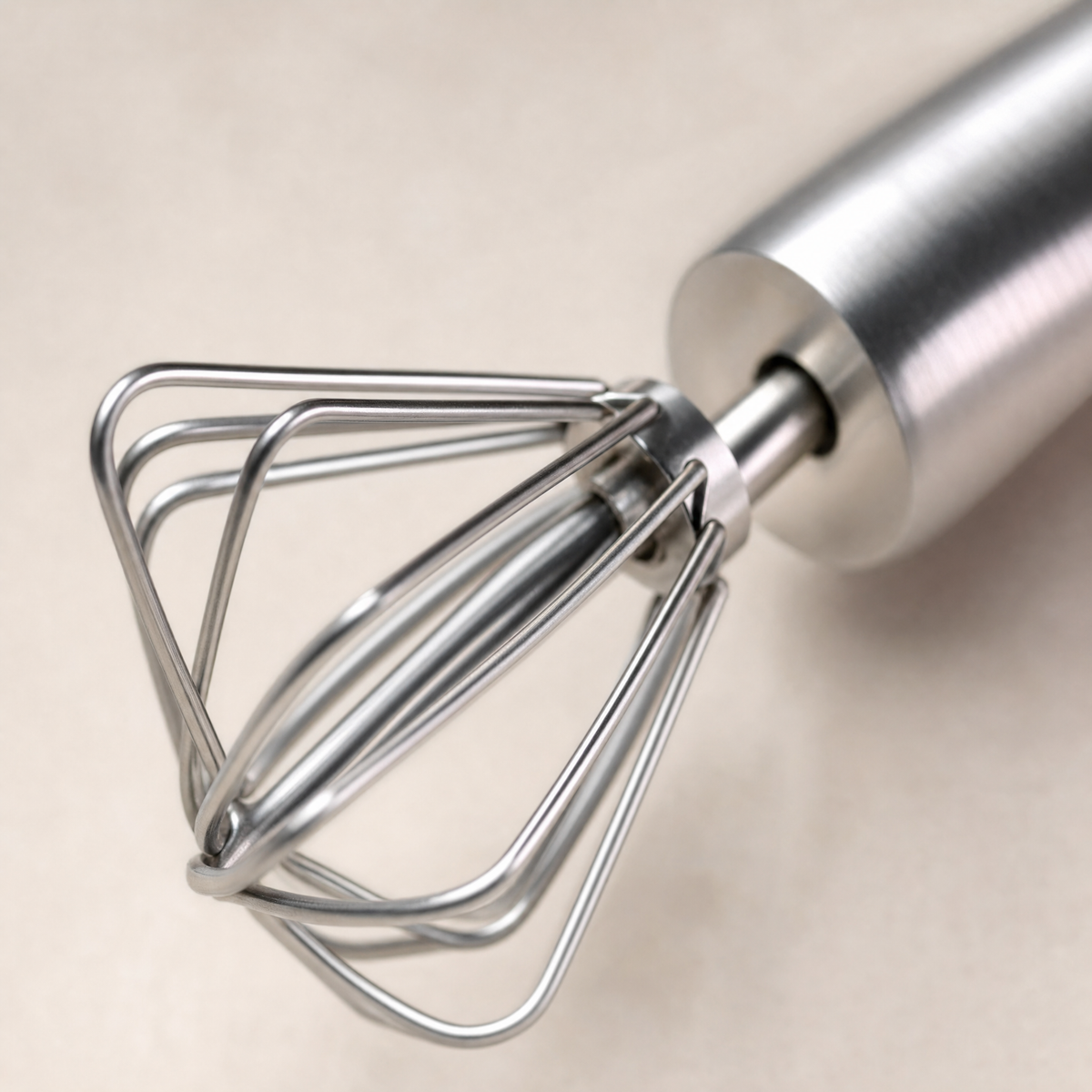 Quickwhip Semi-Automatic Stainless Steel Whisk, view 2