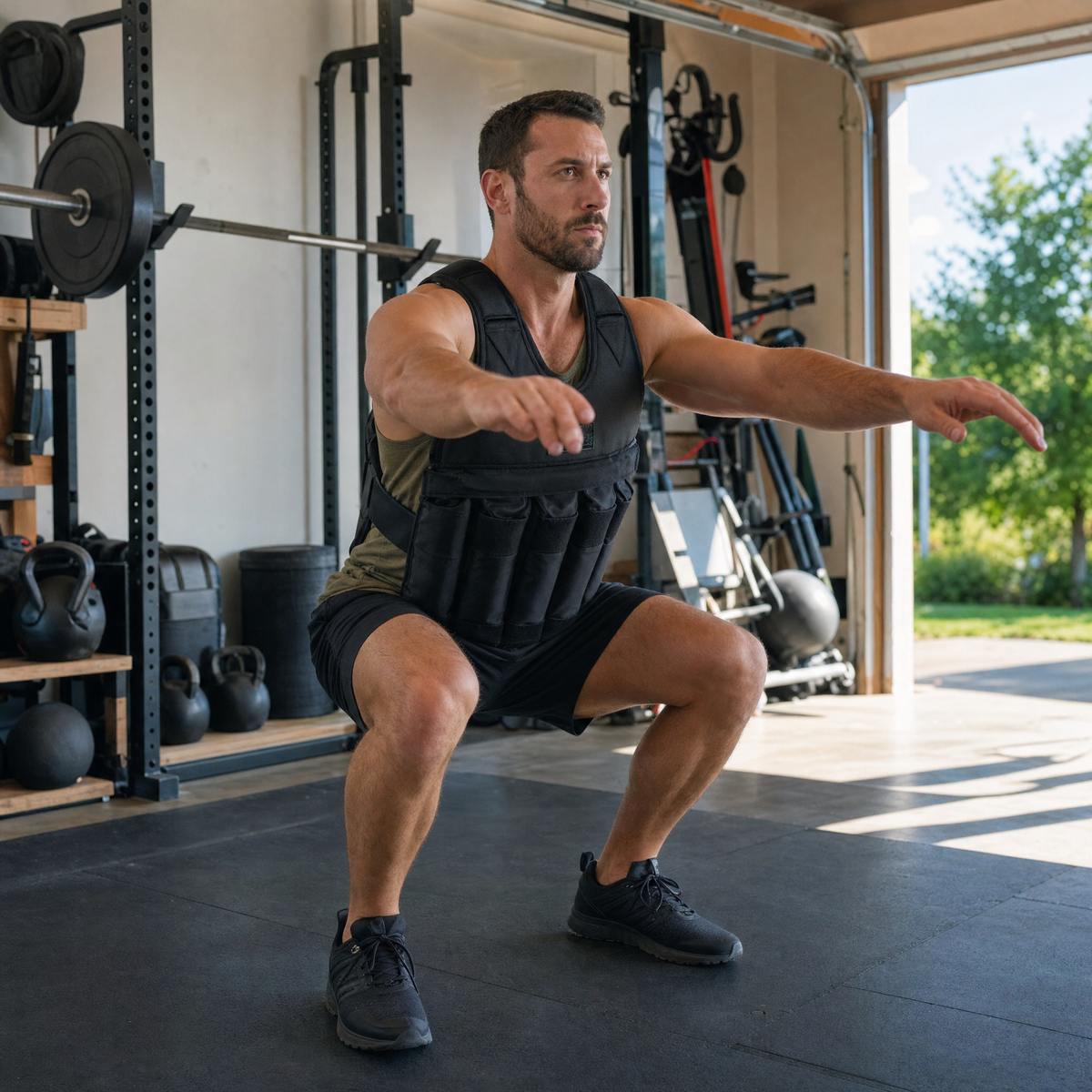 Ironload Adjustable Weighted Vest with 50 kg Capacity for Strength Training, view 5