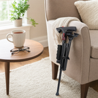 Steadygrip Adjustable Walking Cane with LED Light & Alarm Function, view 2