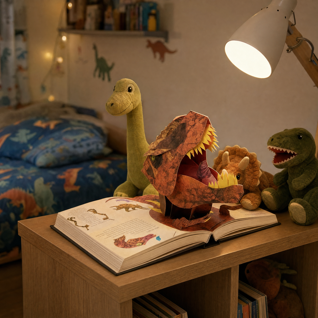 Fossilbrook 3D Dinosaur Pop-Up Book with Interactive Scenes, view 2