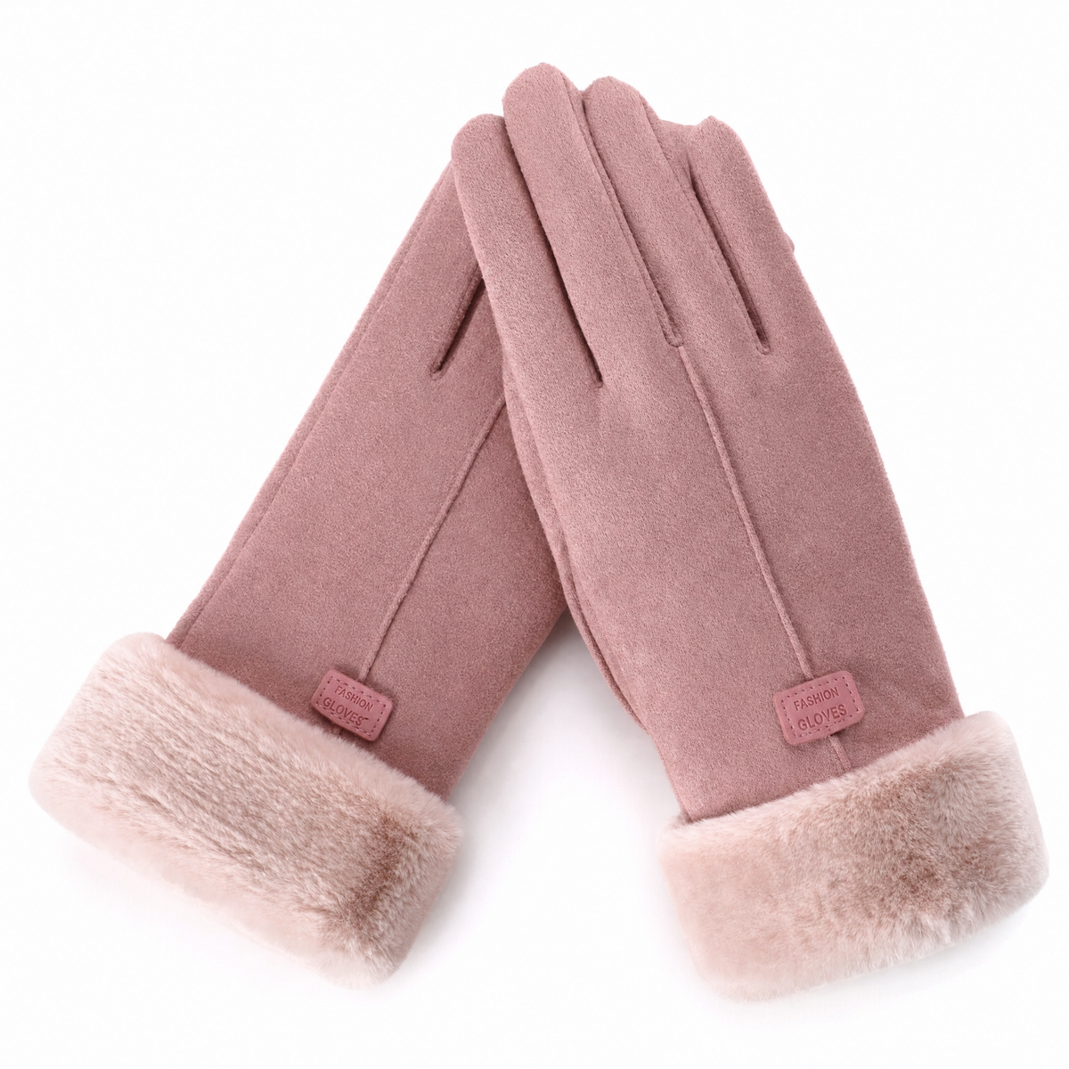 Amberley women's water-resistant winter gloves in Pink