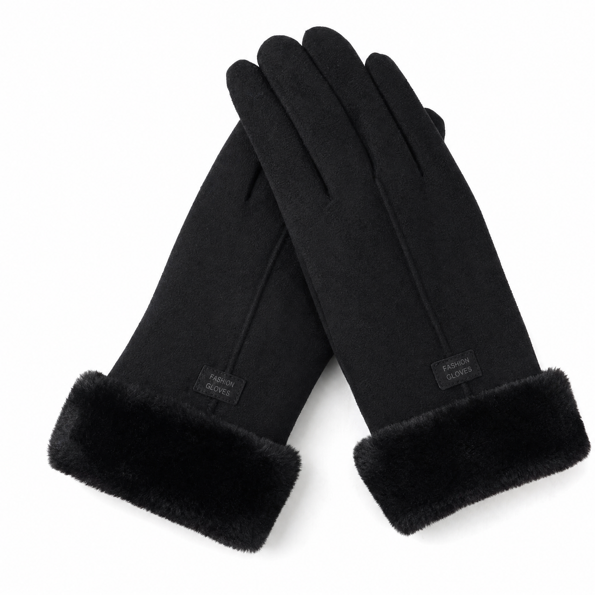 Amberley women's water-resistant winter gloves in Black