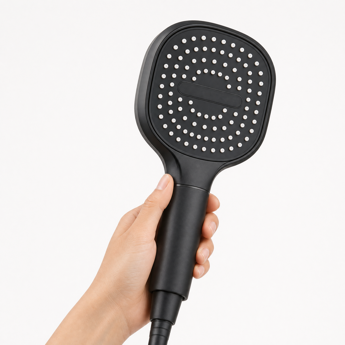 Rainlux Filtered Shower Head with High-Pressure Turbo Boost & 3 Spray Modes in Black