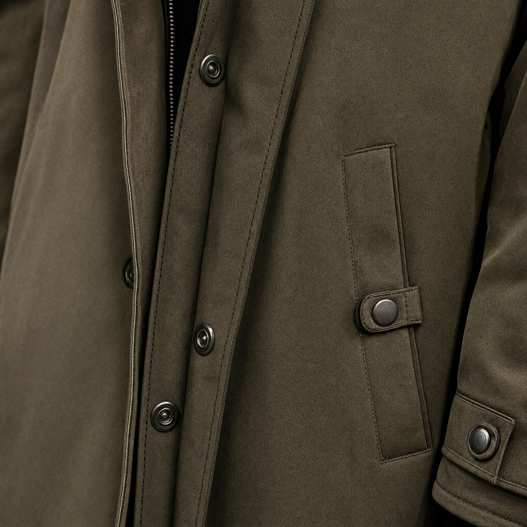 Northgale Men's Water-Resistant Trench Coat with Adjustable Hood, view 2