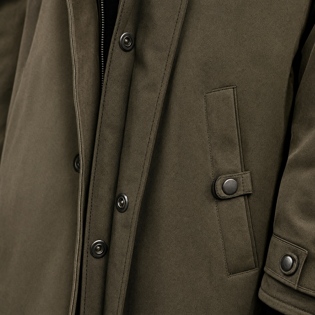 Northgale Men's Water-Resistant Trench Coat with Adjustable Hood, view 2
